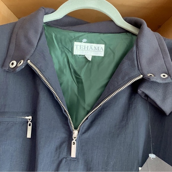 Tehama Nancy Hailey Women’s Windbreaker Golf Pull-over Top BLACK Size XL NWT - Picture 2 of 13